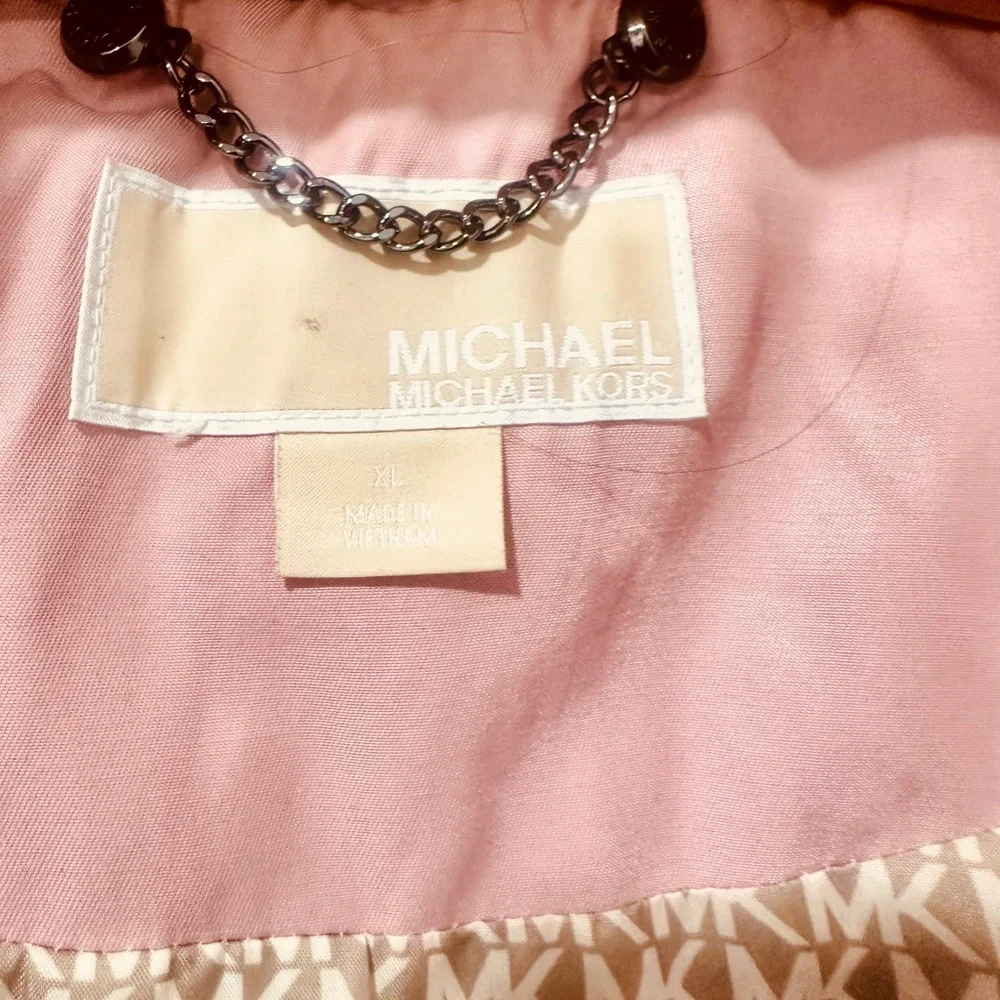 SOLD Michael Kors Pale Pink Hooded Coat XL - Picture 5 of 5